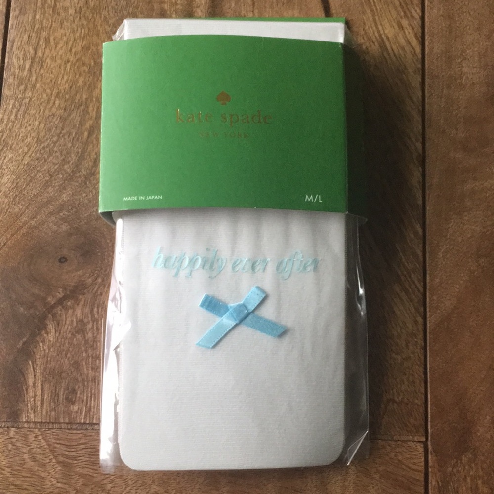 NWT Kate Spade happily ever after cream tights